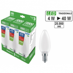 Kit 3 ampoules LED E14 4W...