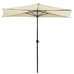 Parasol de jardin demi-lune...
