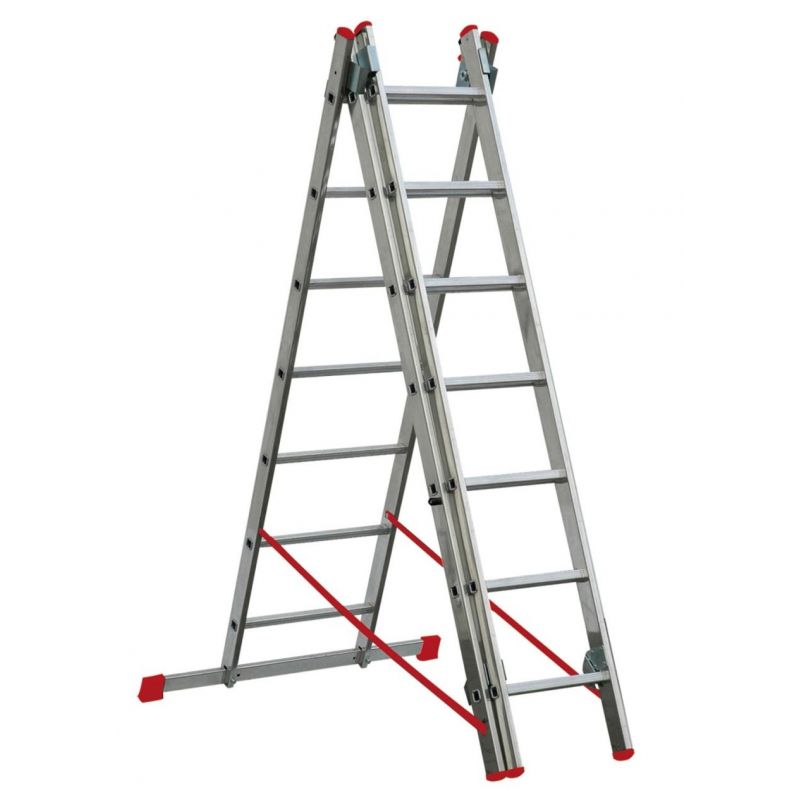 Vends échelle droite triple en alu - Bricolage