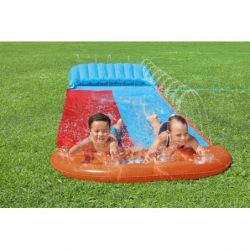 4.88m Gonflable Slip Et Toboggan Avec Gicleur Bestway Bestway H20GO Simple Toboggan 