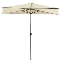 Parasol de jardin demi-lune...