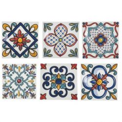 Assiettes plates carrées en...