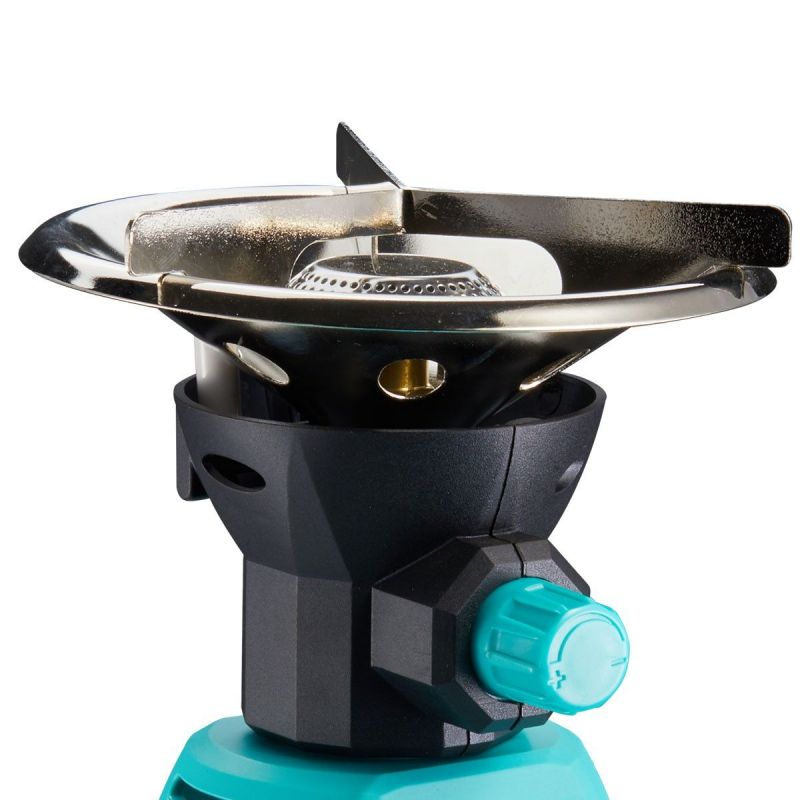 Réchaud Gaz 2 Feux Portable Camping - 4,4kW - Allumage Auto - Parfait Rando, Pêche, BBQ
