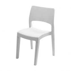 Chaise blanche 50x51xH82cm...