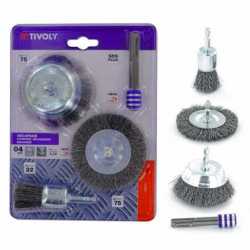 TIVOLY - Lot de 3 brosses...