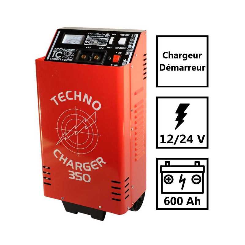 Chargeur démarreur de batterie 12/24V AWELCO Charge 60A auto poids