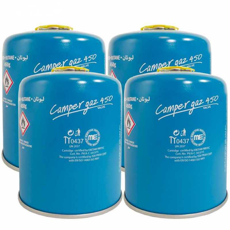 Pack 8 Cartouches Gaz Butane 250g | Baïonnette Encliquetable | Pour Réchauds, Désherbeurs & Camping