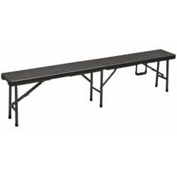 Banc noir longueur 180 cm...