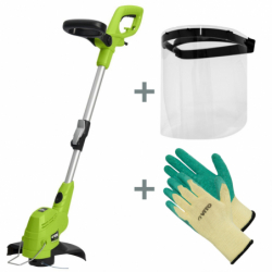 Coupe bordure avec gants et visiere VITO Garden pas cher. Equipement pour l'entretien du jardin pas cher.