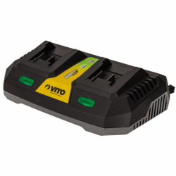 Chargeur double 20V compatible avec les batteries 20V de la gamme d'outils de jardinage sans fil Vito !