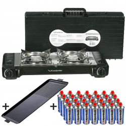 FIVESTAR - Plancha gaz 2en1...