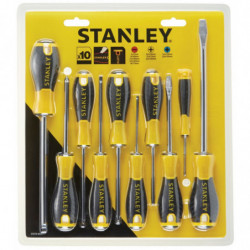 Jeu de 10 tournevis STANLEY...